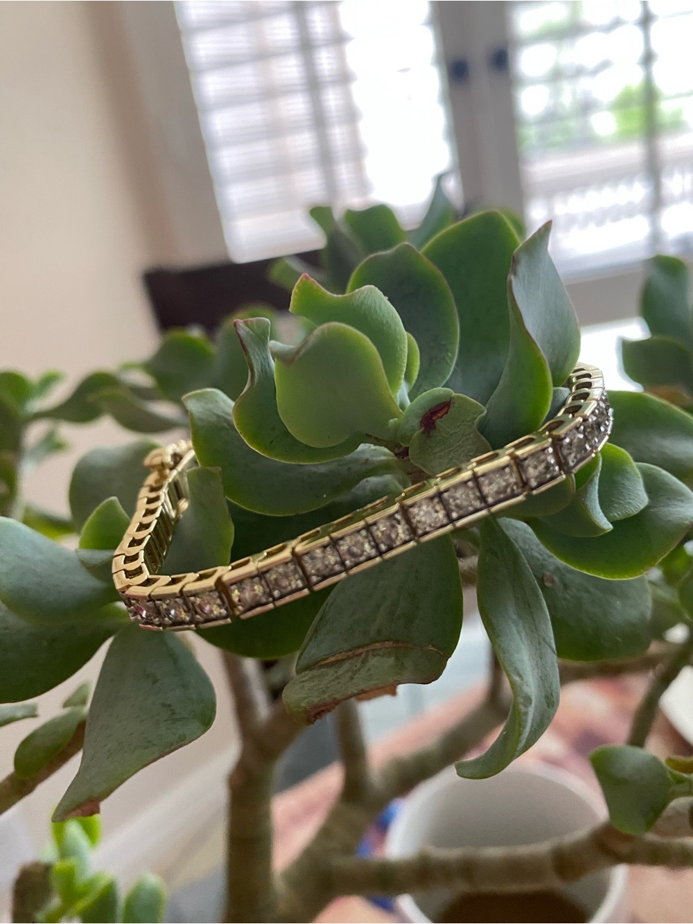 14k Gold and Natural Diamond bracelet